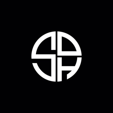 SOH logo SOH simgesi SOH monogram SOH harf minimalist daire düz modern soyut logo tasarımı