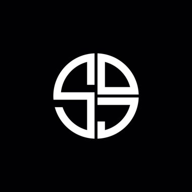 SOJ logosu SOJ simgesi SOJ monogramı SOJ harfi minimalist daire düz modern soyut logo tasarımı
