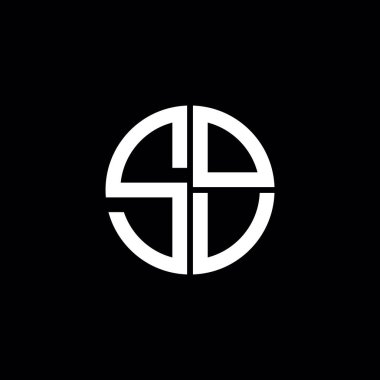 SOV logo SOV simgesi SOV monogram SOV harf minimalist daire düz modern soyut logo tasarımı