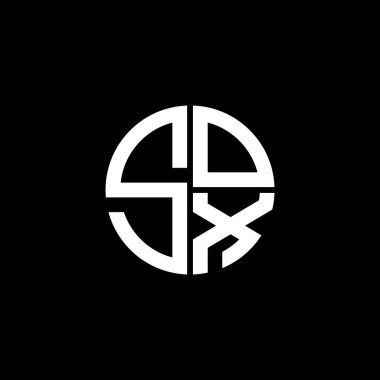 SOX logo SOX simgesi SOX monogram SOX harf minimalist daire düz modern soyut logo tasarımı