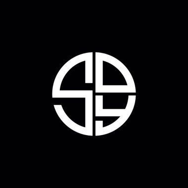SOY logosu SOY simgesi SOY monogram SOY harf minimalist daire düz modern soyut logo tasarımı
