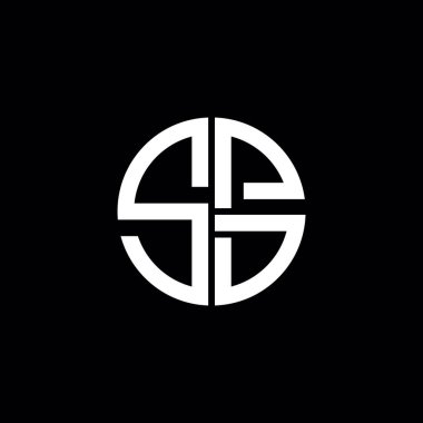 SPD logosu SPD monogramı SPD harfi minimalist daire düz modern soyut logo tasarımı