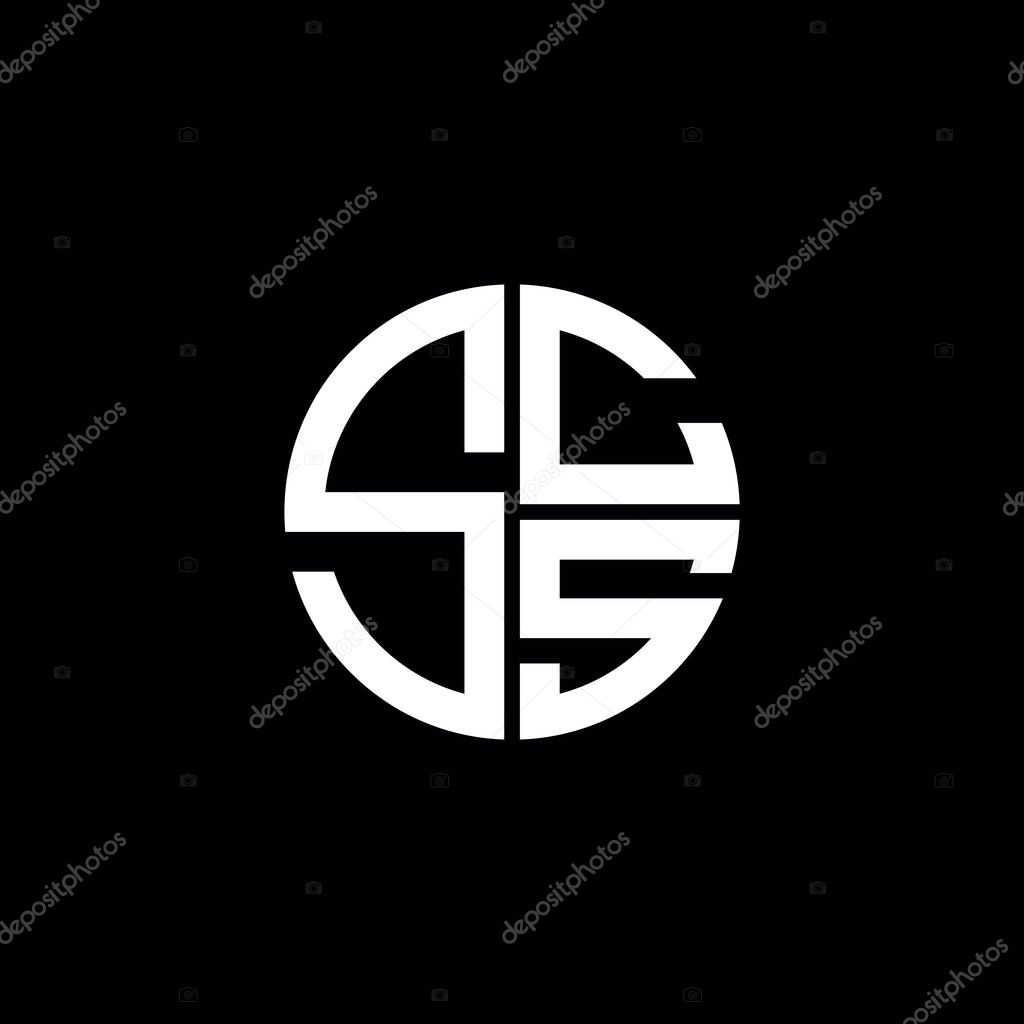 SCS logo SCS icon SCS monogram SCS letter minimalist Circle flat Unique modern abstract logo design