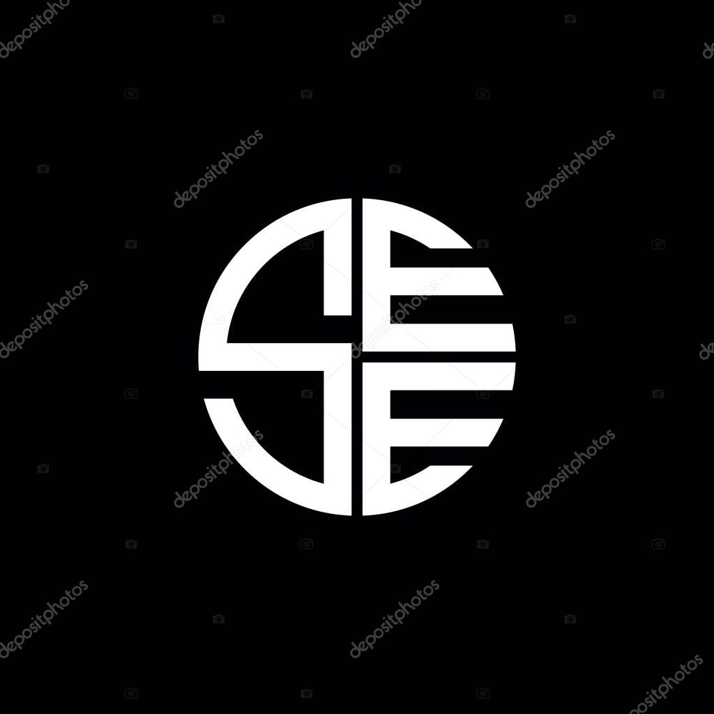 SEE logo SEE icon SEE monogram SEE letter minimalist Circle flat Unique modern abstract logo design