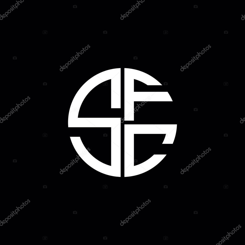 SFC logo SFC icon SFC monogram SFC letter minimalist Circle flat Unique modern abstract logo design
