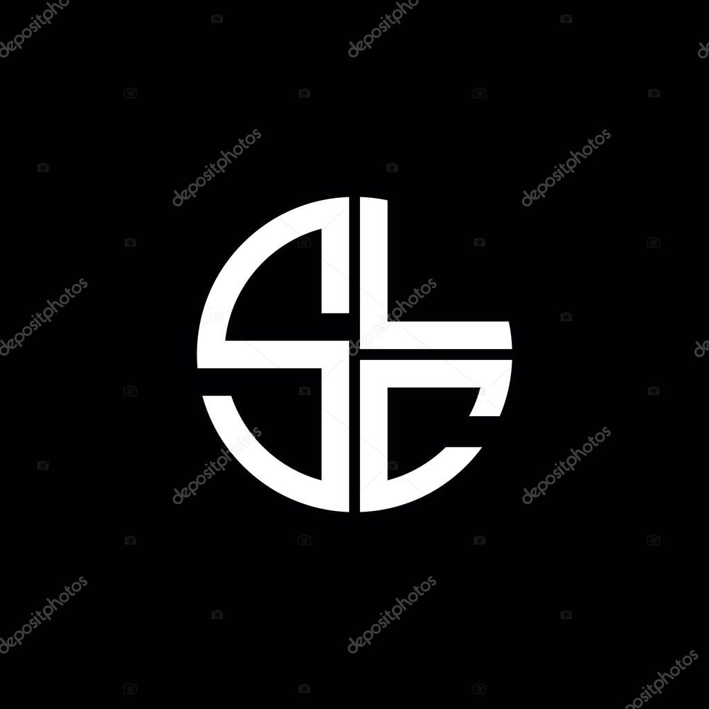 SLC logo SLC icon SLC monogram SLC letter minimalist Circle flat Unique modern abstract logo design