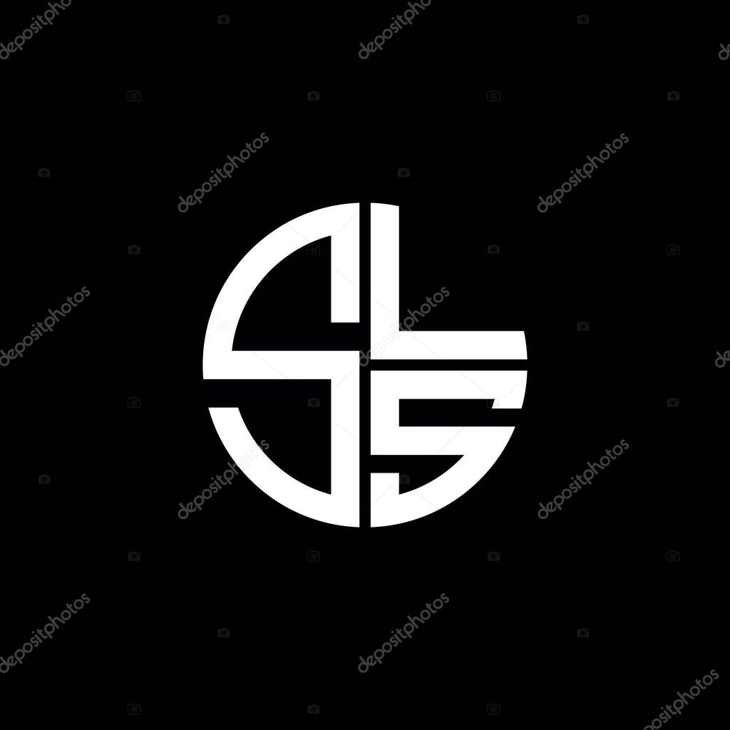 SLS logo SLS icon SLS monogram SLS letter minimalist Circle flat Unique modern abstract logo design