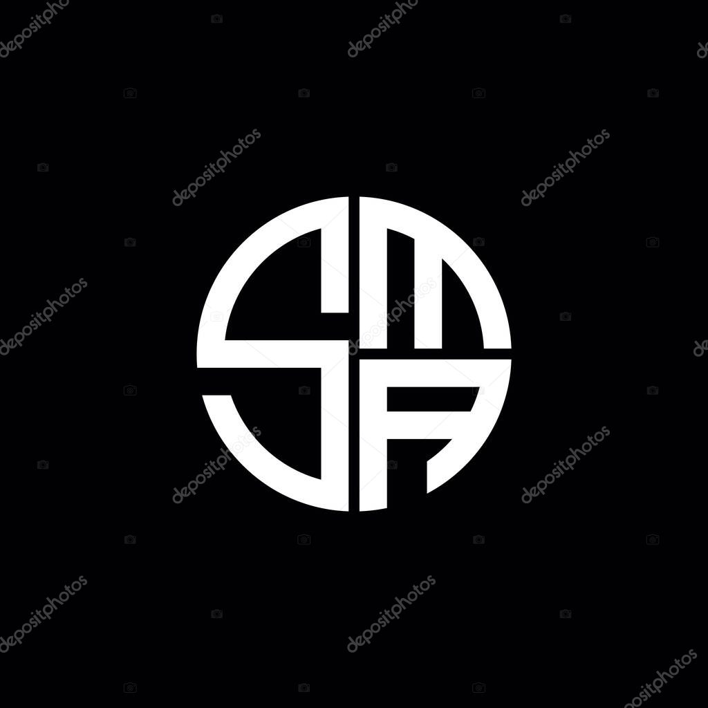 SMA logo SMA icon SMA monogram SMA letter minimalist Circle flat Unique modern abstract logo design
