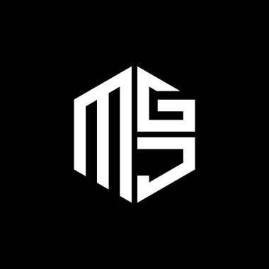 MGJ logosu MGJ simgesi MGJ monogram MGJ harf minimalist daire düz modern logo tasarımı.