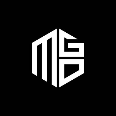 MGO logosu MGO simgesi MGO monogram MGO harf minimalist daire düz modern soyut logo tasarımı.