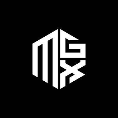 MGX logosu MGX simgesi MGX harfli minimalist daire düz modern soyut logo tasarımı.