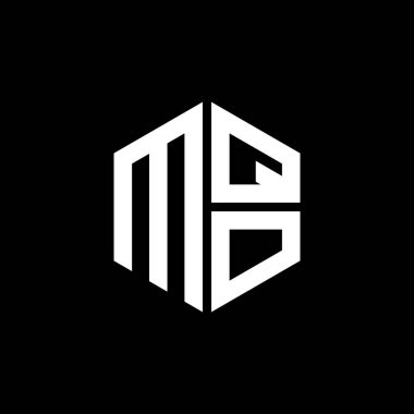 MQO logosu MQO simgesi MQO monogram MQO harfi minimalist daire düz modern soyut logo tasarımı.