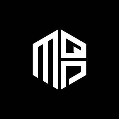 MQP logosu MQP simgesi MQP simgesi MQP harfi minimalist daire düz modern soyut logo tasarımı.