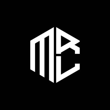 MRL logo MRL simgesi MRL monogram MRL harfi minimalist daire düz modern soyut logo tasarımı.