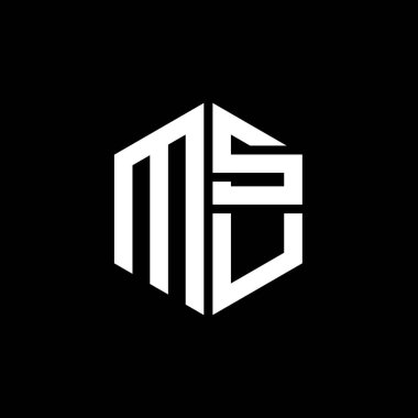 MSU logosu MSU simgesi MSU monogramı MSU harfi minimalist daire düz modern soyut logo tasarımı.