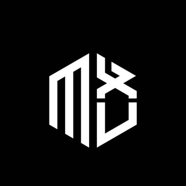 MXU logosu MXU simgesi MXU monogramı MXU harfi minimalist daire düz modern soyut logo tasarımı.