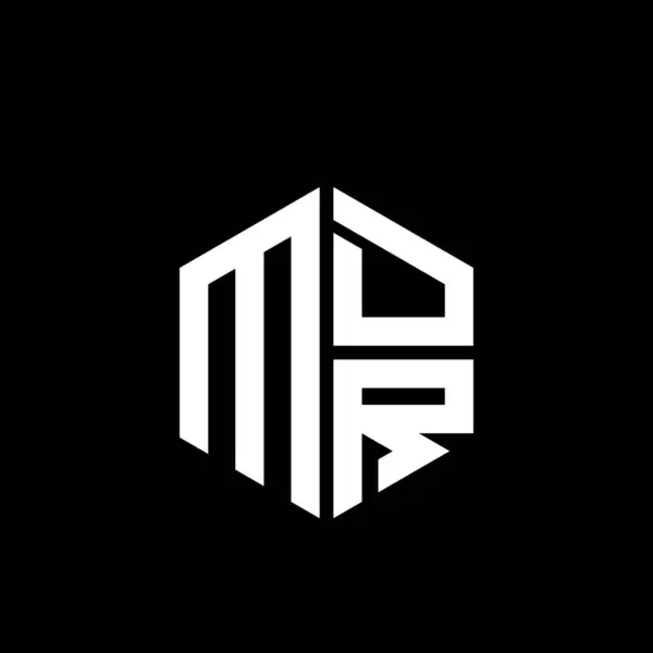 MDR logosu MDR monogram MDR harfi minimalist daire düz modern soyut logo tasarımı.