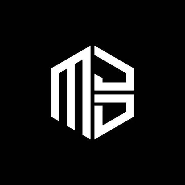 MJD logosu MJD simgesi MJD monogram MJD harf minimalist daire düz modern logo tasarımı.
