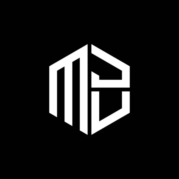 MJU logosu MJU simgesi MJU monogramı MJU harfi minimalist daire düz modern soyut logo tasarımı.