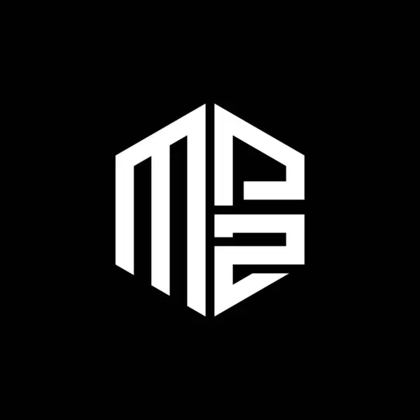 MPZ logo MPZ simgesi MPZ monogram MPZ harf minimalist daire düz modern soyut logo tasarımı.