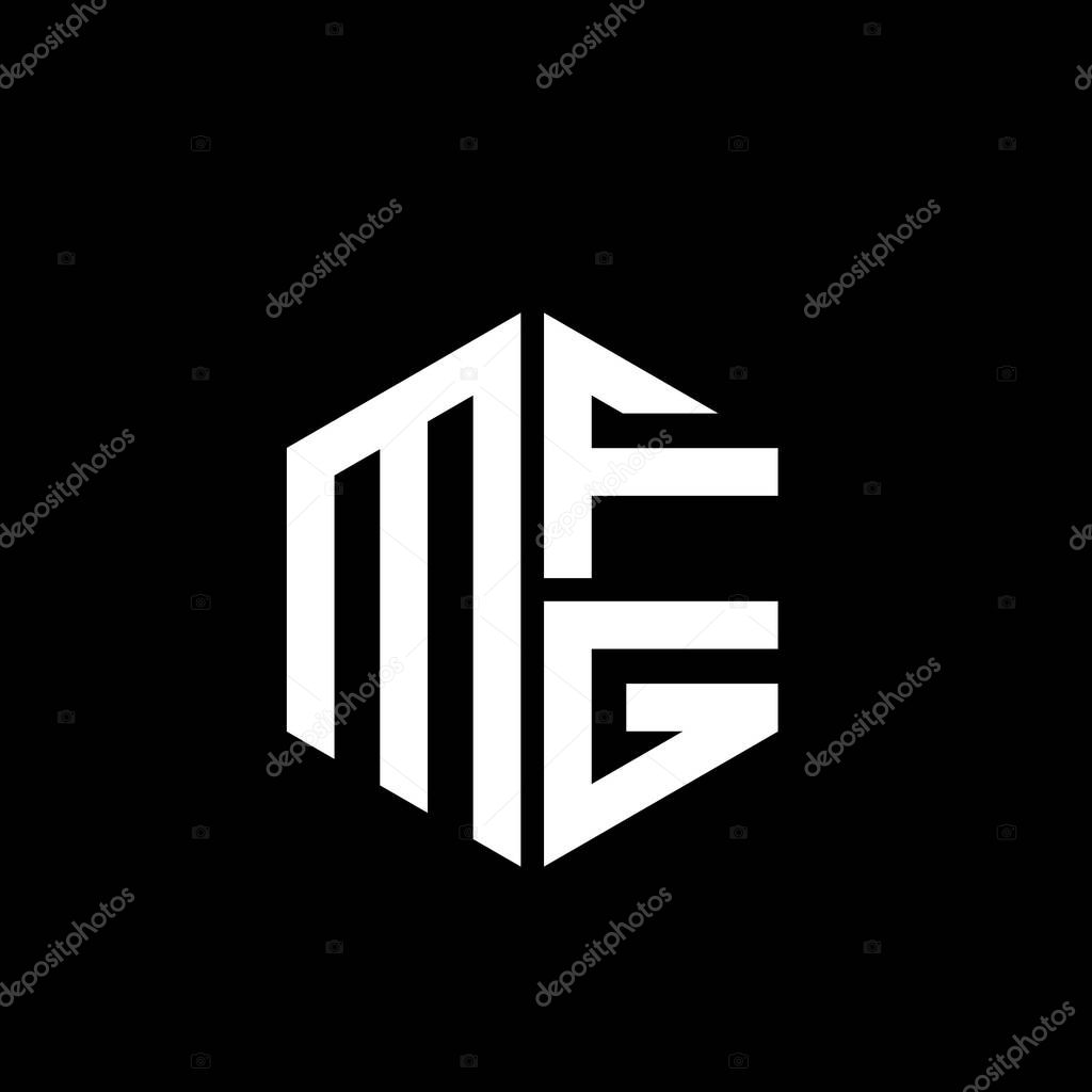 MFG logo MFG icon MFG monogram MFG letter minimalist Circle flat Unique modern abstract logo design.