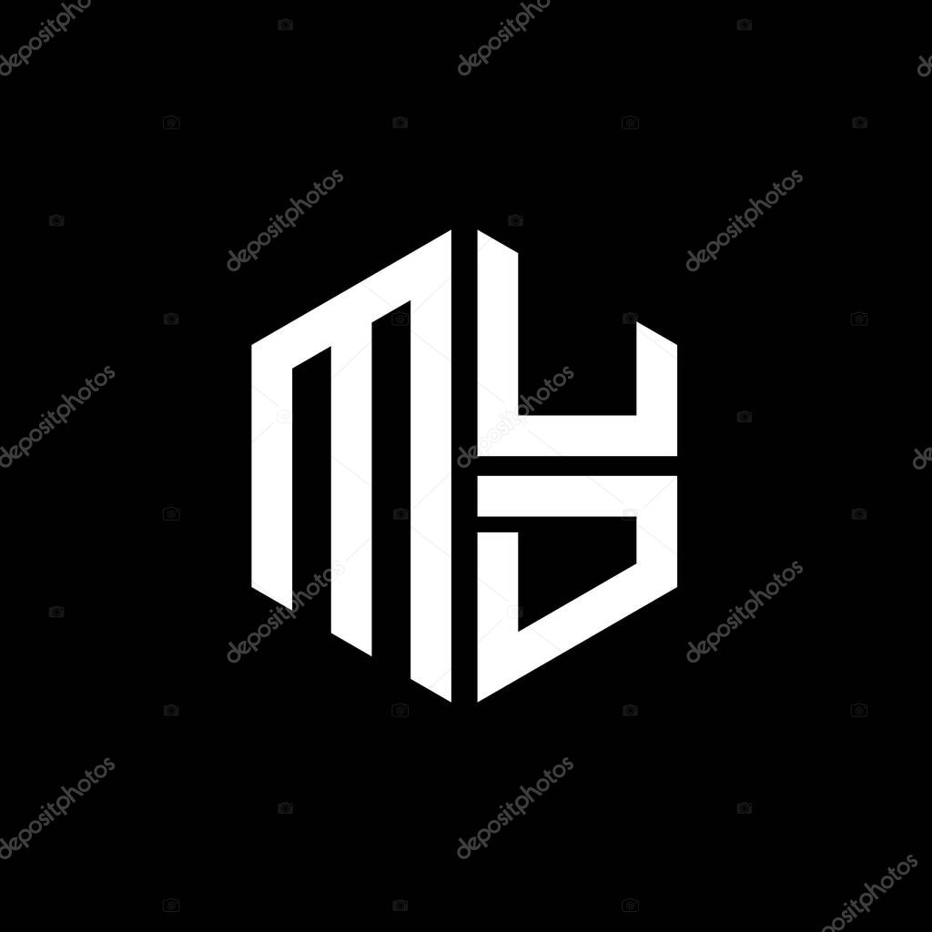 MUD logo MUD icon MUD monogram MUD letter minimalist Circle flat Unique modern abstract logo design.