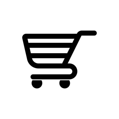 Alışveriş arabası simgesi çizimi