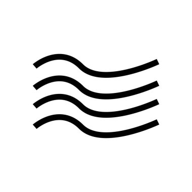 dalga sembolü illüstrasyon tasarımı