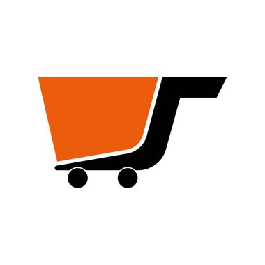 Alışveriş arabası simgesi çizimi