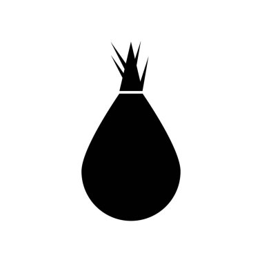 kırmızı soğan simgesi illüstrasyon tasarımı