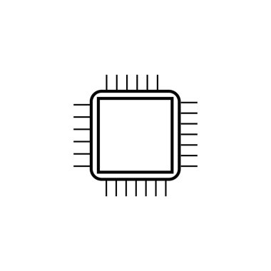 mikroişlemci İşlemcisi ve Çip simgesi tasarımı