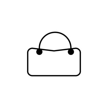 alışveriş çantası simgesini illüstrasyon tasarımı