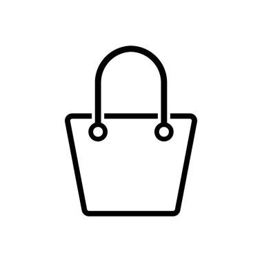 alışveriş çantası simgesini illüstrasyon tasarımı
