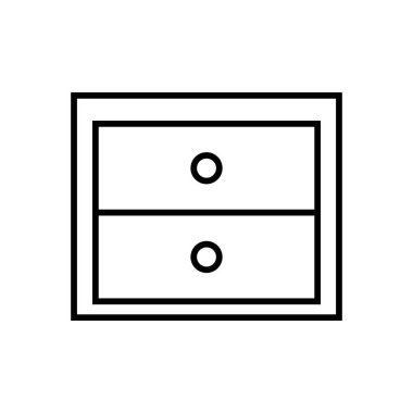 dolap simgesi illüstrasyon ögesi tasarımı