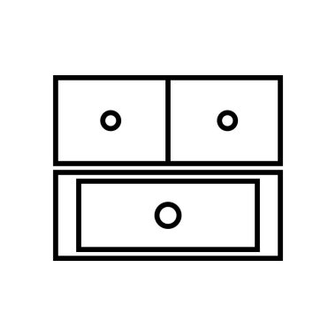 dolap simgesi illüstrasyon ögesi tasarımı