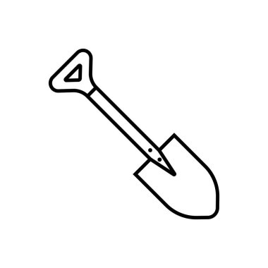 Kürek simgesi illüstrasyon element tasarımı