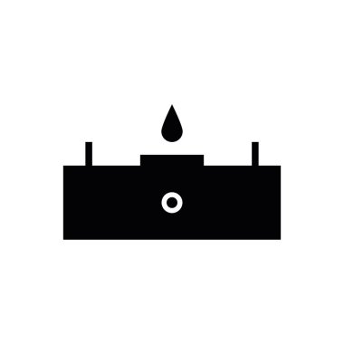 gaz sobası simge çizimi element tasarımı