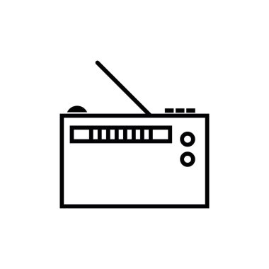 radyo simgesi illüstrasyon element tasarımı