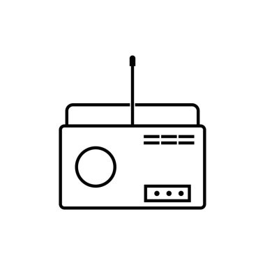 radyo simgesi illüstrasyon element tasarımı