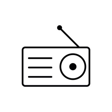 radyo simgesi illüstrasyon element tasarımı