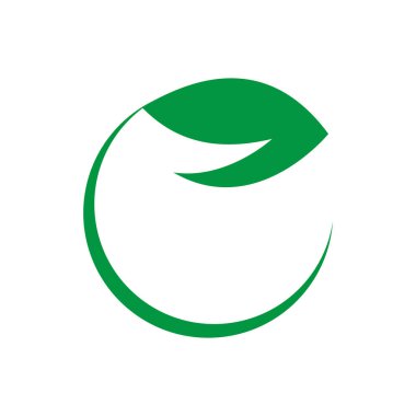 Yaprak simgesi illüstrasyon element tasarımı