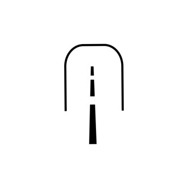 Otoyol simgesi illüstrasyon unsuru tasarımı