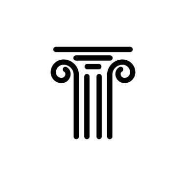 sütun simgesi illüstrasyon element tasarımı