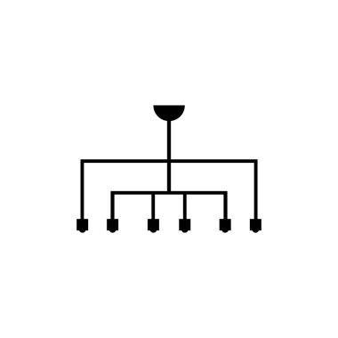 Avize simgesi illüstrasyon unsuru tasarımı