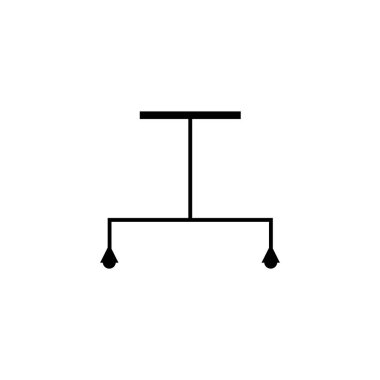 Avize simgesi illüstrasyon unsuru tasarımı