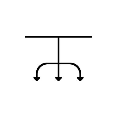 Avize simgesi illüstrasyon unsuru tasarımı