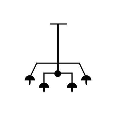 Avize simgesi illüstrasyon unsuru tasarımı