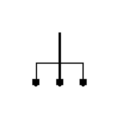 Avize simgesi illüstrasyon unsuru tasarımı