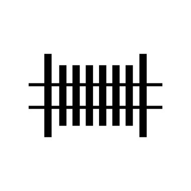 çit simgesi çizimi ögesi tasarımı