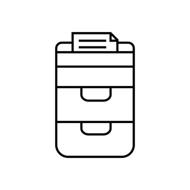 kabine simgesi illüstrasyon unsuru tasarımı dosyalanıyor